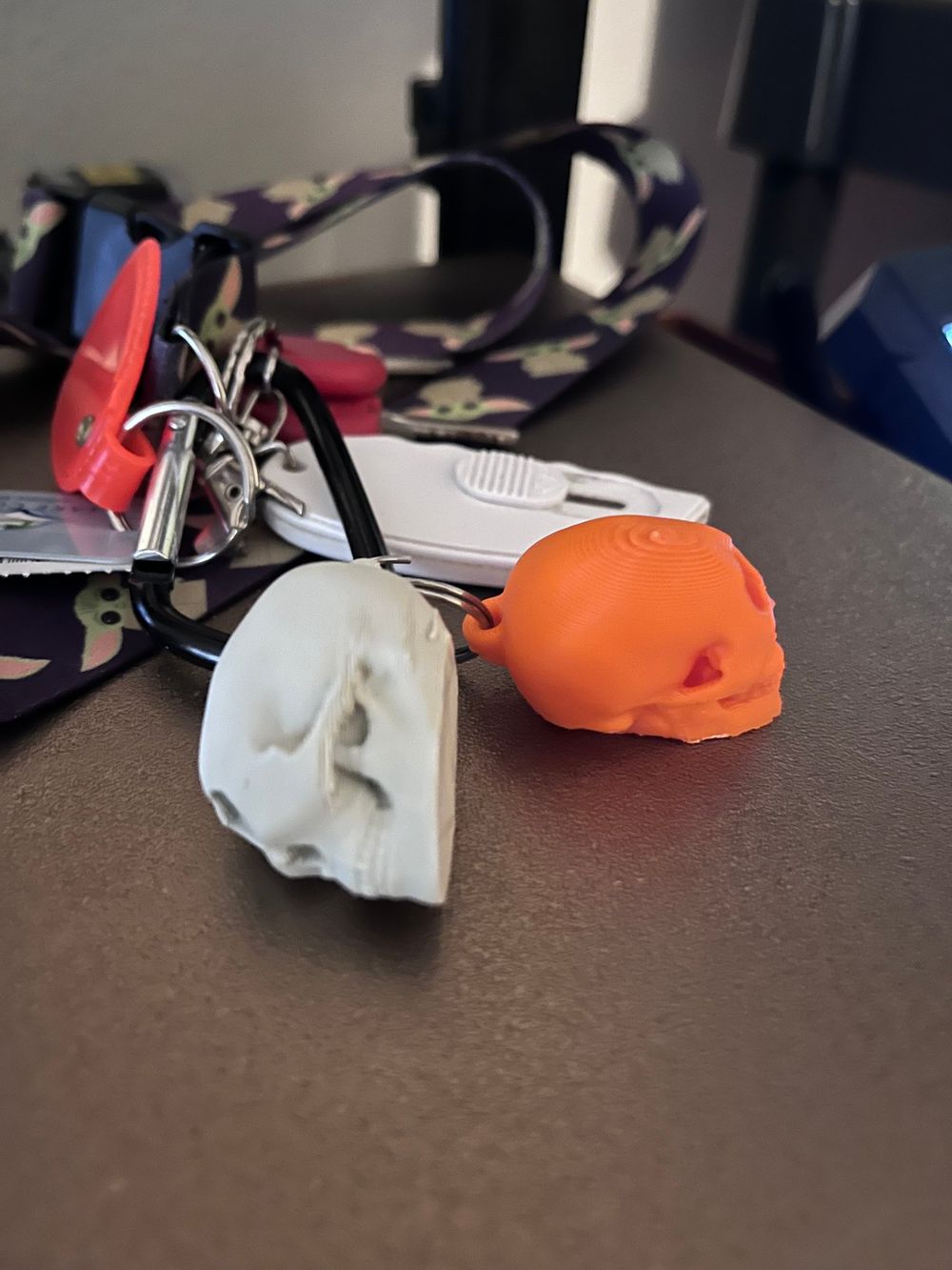 Cyclops Skull Keychain: A 3D Printed Mythical Miniature